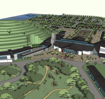 新中式房屋规划su模型