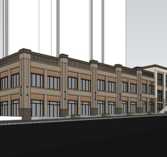 新古典酒店su模型