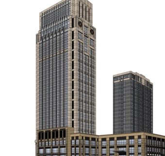 现代酒店su模型