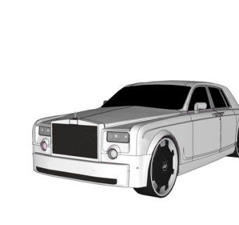 现代汽车su模型