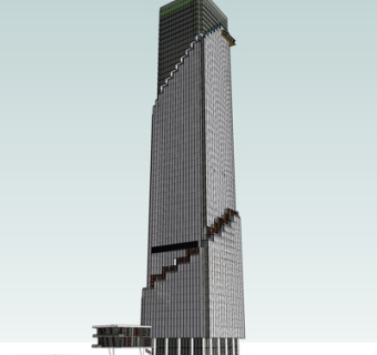 现代高层办公楼su模型