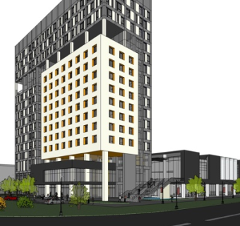 现代高层办公楼su模型