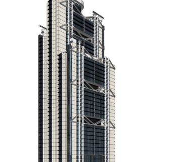 欧式酒店外观su模型