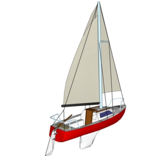 现代海船su模型
