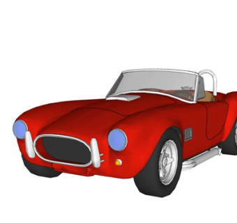 现代跑车su模型