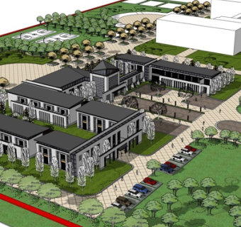 新中式酒店su模型