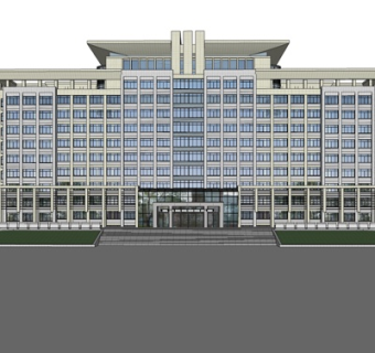 现代酒店su模型
