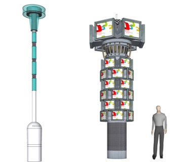 现代指示牌su模型