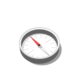 现代指南针su模型