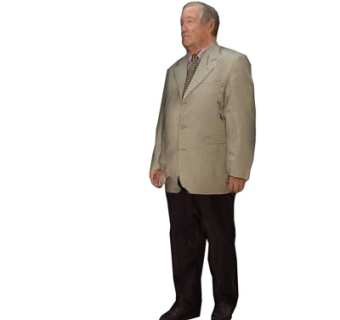 现代西装男性模型su模型