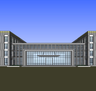 现代酒店su模型