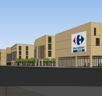 现代沿街商业建筑su模型