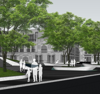 欧式沿街商业建筑su模型