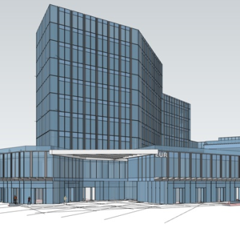 现代高层办公楼su模型