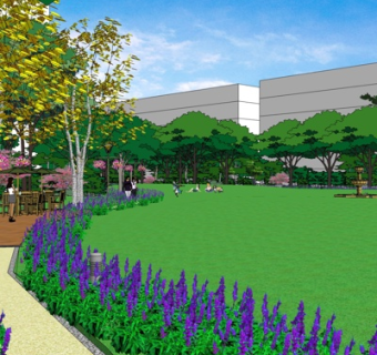 中式园林景观su模型