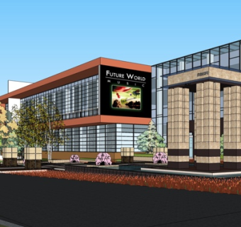 现代办公楼su模型