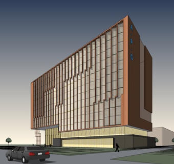 现代高层办公楼su模型