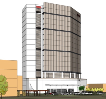 现代高层办公楼su模型