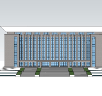 现代酒店su模型