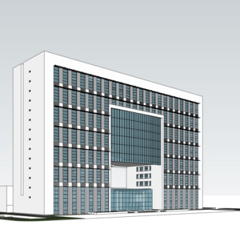 现代酒店su模型