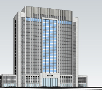 现代高层办公楼su模型