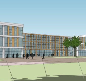 现代办公楼su模型