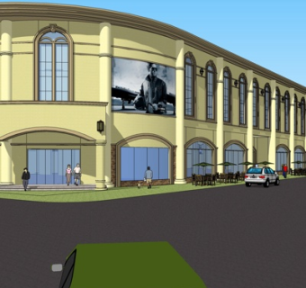 欧式沿街商业建筑su模型