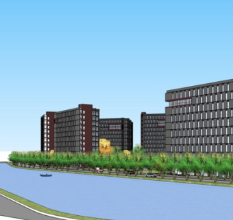 现代高层办公楼su模型