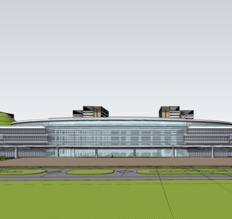 现代酒店su模型