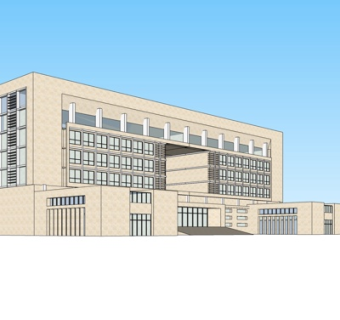 现代办公楼su模型