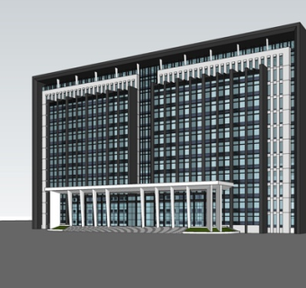 现代酒店su模型