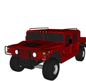 现代汽车su模型