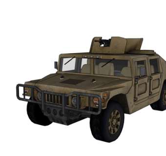 现代装甲车su模型