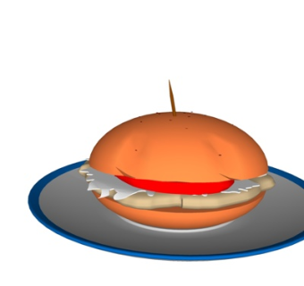 现代汉堡su模型