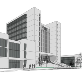 现代高层办公楼su模型