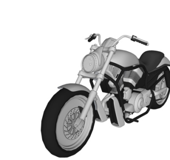 现代摩托车su模型