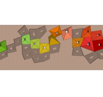 现代景观墙su模型