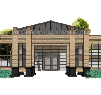 新古典商业会所su模型