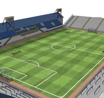 现代体育馆su模型