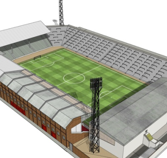 现代体育馆su模型