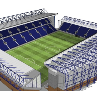 现代体育馆su模型
