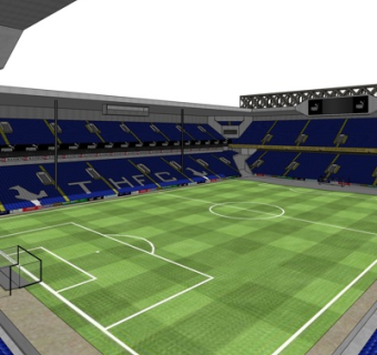 现代体育馆su模型