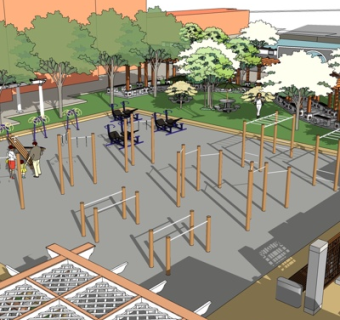 中式园林景观su模型