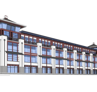 中式办公楼su模型