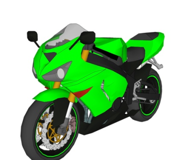 现代摩托车su模型