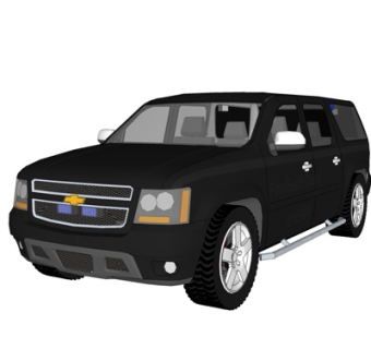 现代小汽车su模型