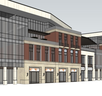 现代办公楼外观su模型