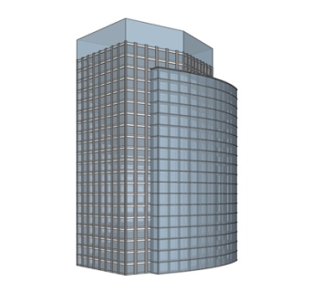 现代高层办公楼su模型
