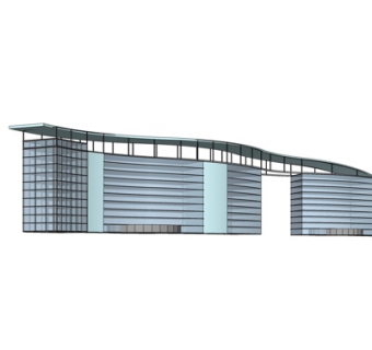 现代高层办公楼su模型