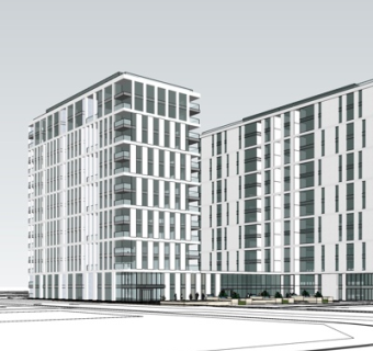 现代办公楼su模型